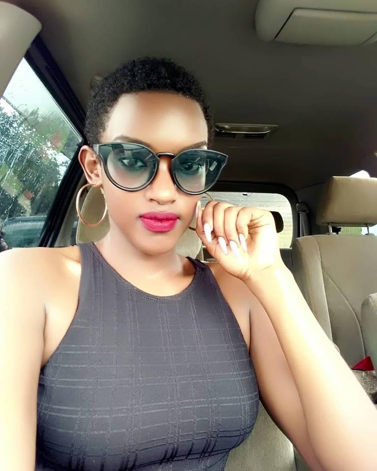 Fille, a female musician in Uganda with a minimal chop hairstyle