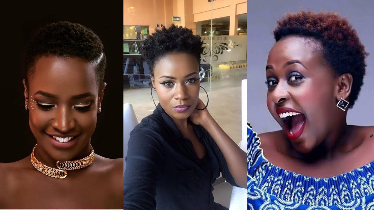 Natural short hairstyles in Uganda