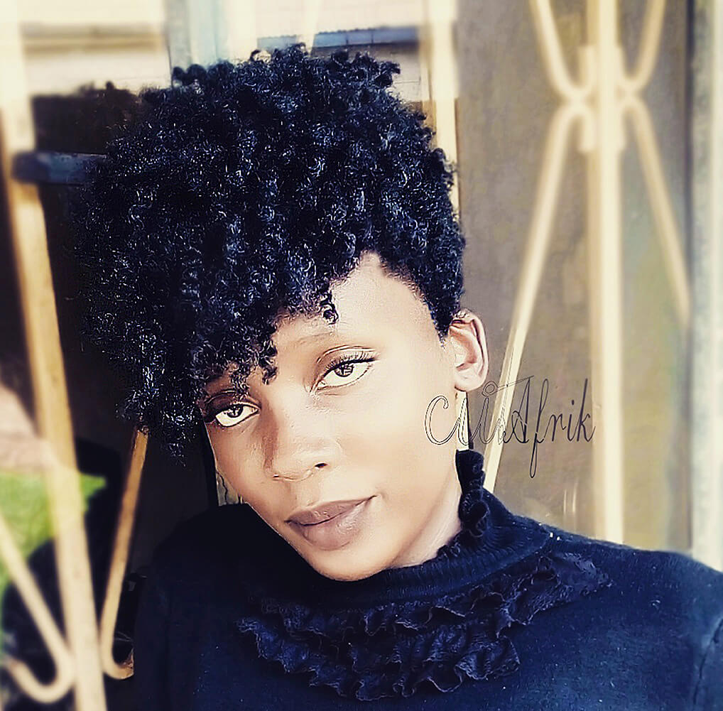 A crochet curly braid hair cut - CutAfrik Afro
