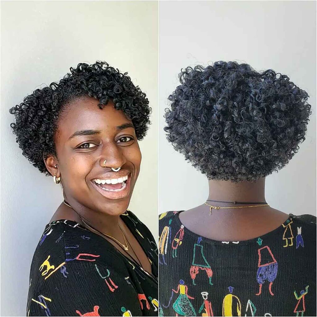 Afro Tapered Bob