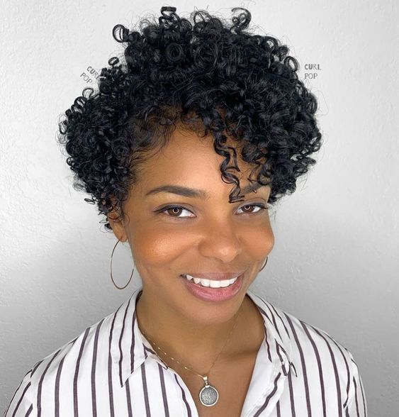 Tapered Curly Bob