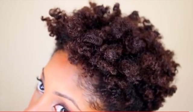 Chunky twist out tapered hair
