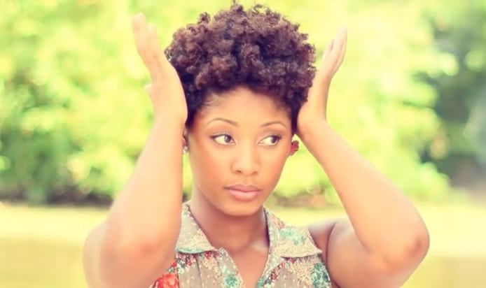 chunky hairstyle tapered hair