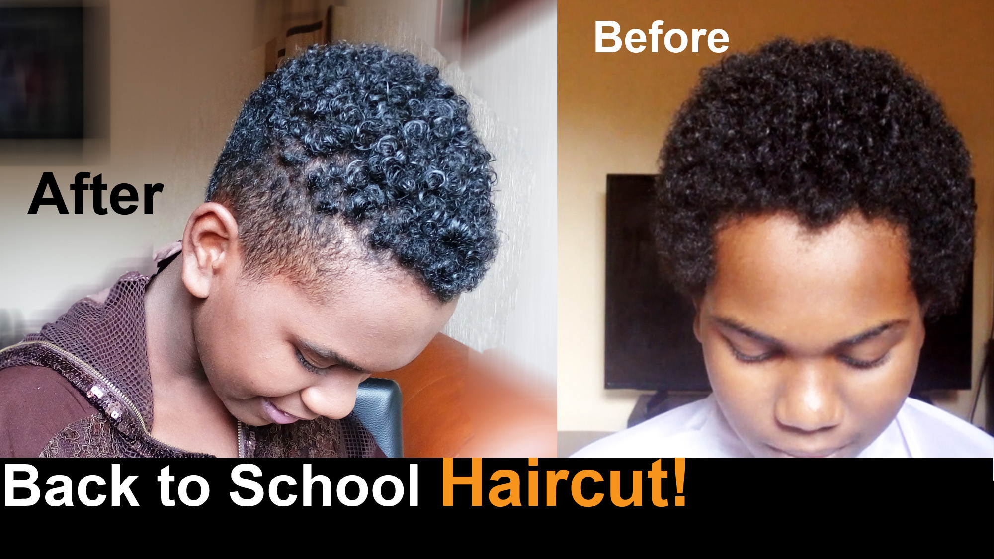 Afro make over haircuts