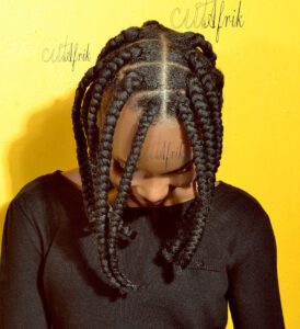 jumbo box braid crochet bob