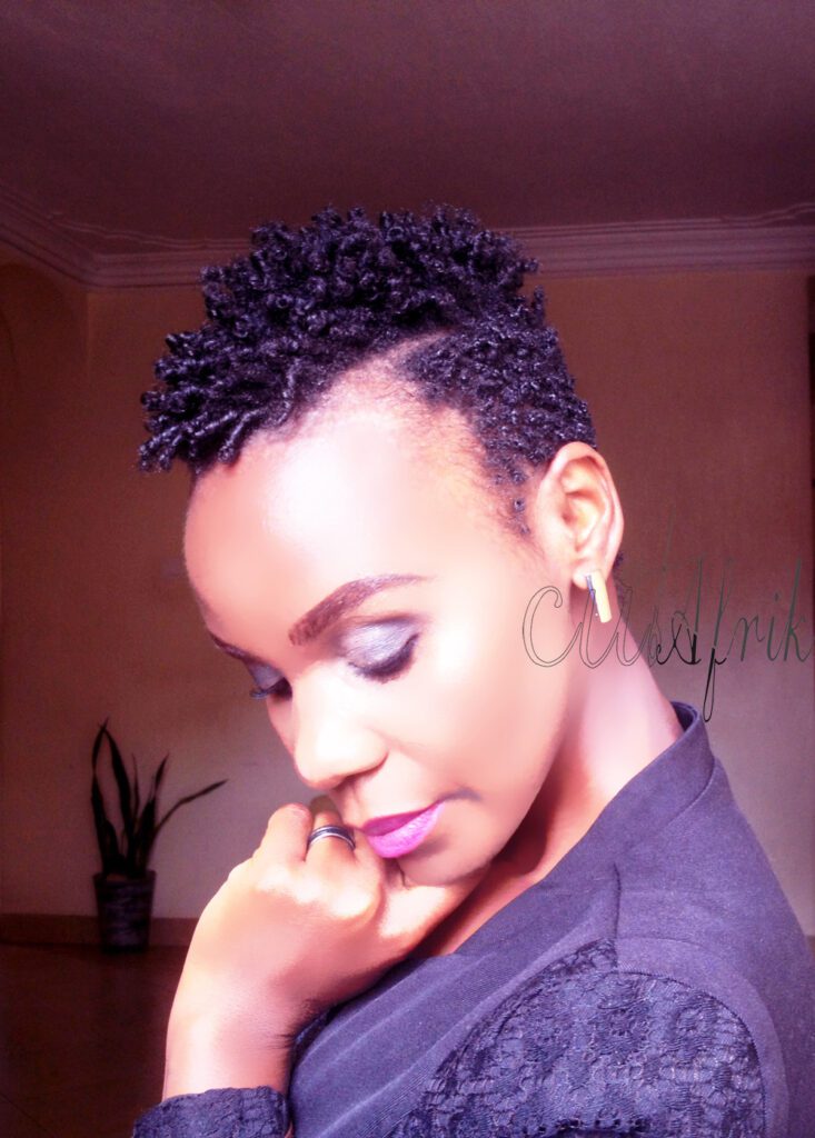 How To Straw Set on Short Natural Hair — CutAfrik Afro