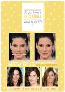 Rectangular face shapes and hairstyles