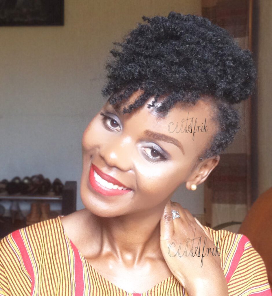 Crochet braid and taper cut hairstyles in Uganda