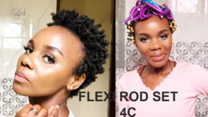 Flexi rod short hairstyles in Uganda
