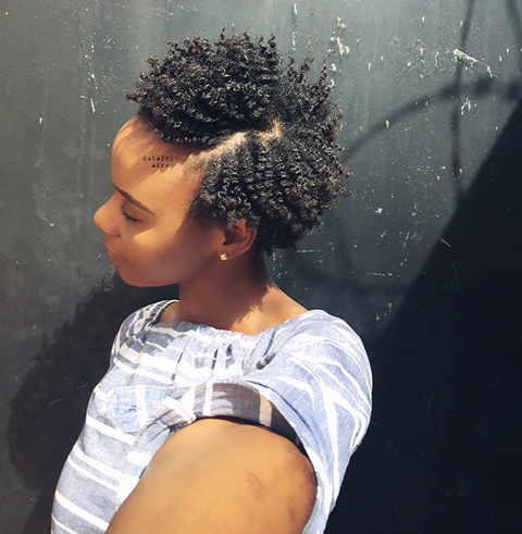 Flat Twist out 4c short hair