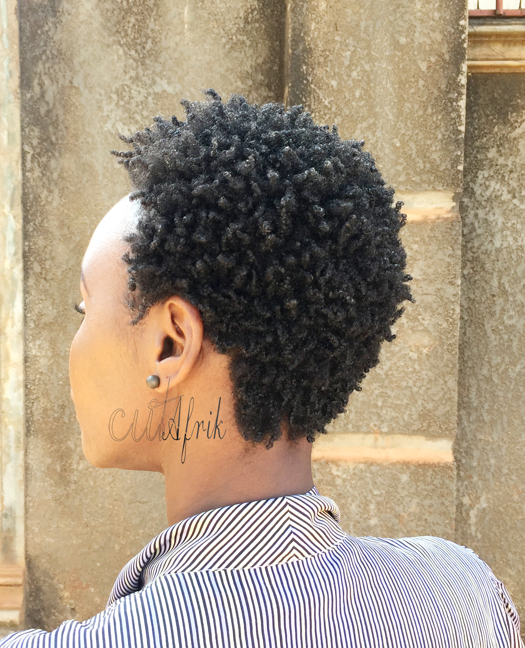 define natural curls wash and go type 4c short hair | CutAfrik Afro