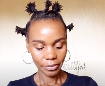 Banding method of stretching short hair | CutAfrik Afro