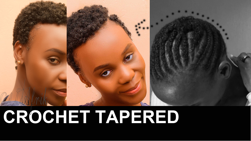 Crochet tapered cut hairstyles (Sponge dread kyangwe)