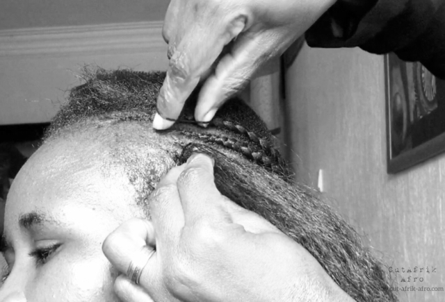 How to feed in cornrows on short hair