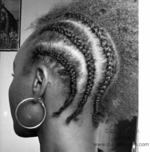 How to cornrow natural hair