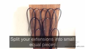 Split weave into smaller pieces
