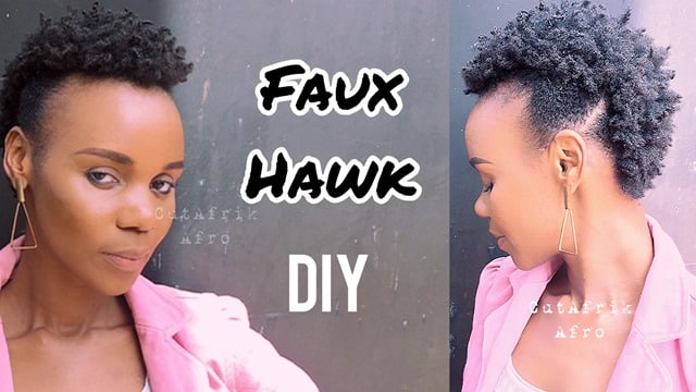 How to Do a Faux Hawk on Short Natural Hair and Photos | CutAfrik Afro