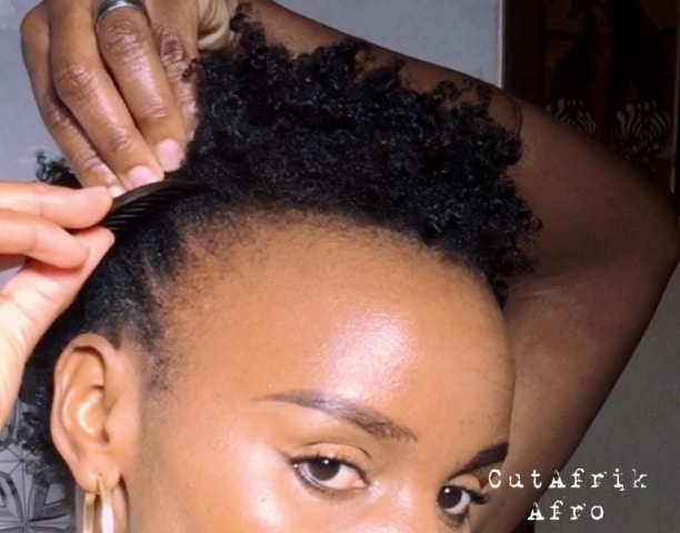 How to do a faux hawk using push combs