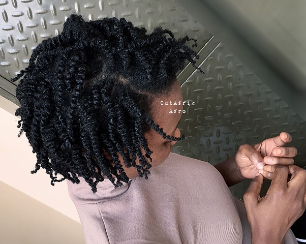Twist Out Hairstyle 4c fine hair