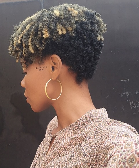 Tapered Curly Haircut