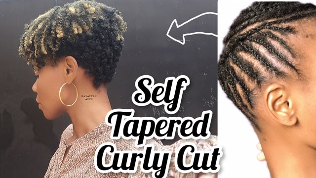 curly tapered haircut tutorial