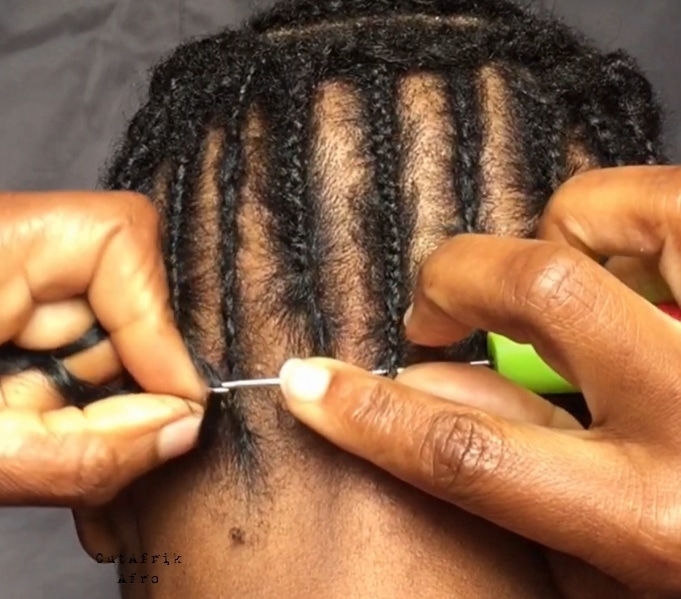 how to crochet hair for a tapered cut