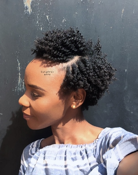 Flat Twist Out Short Hairstyle 4c Hair