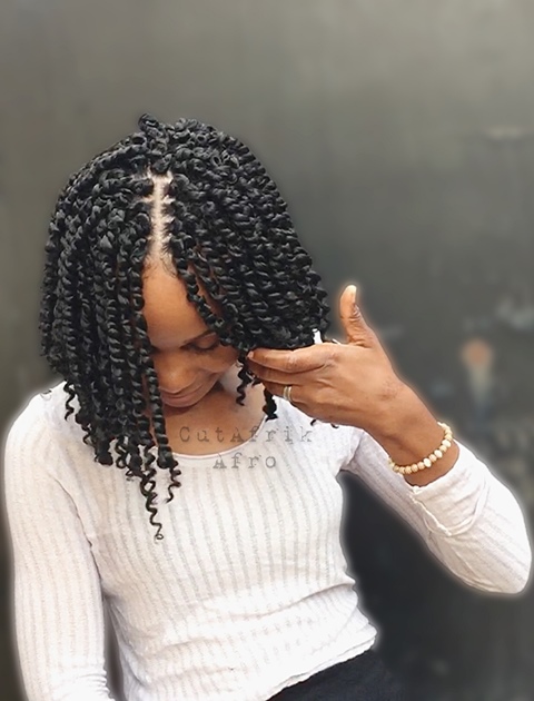 CROCHET PASSION TWIST ON SHORT HAIR