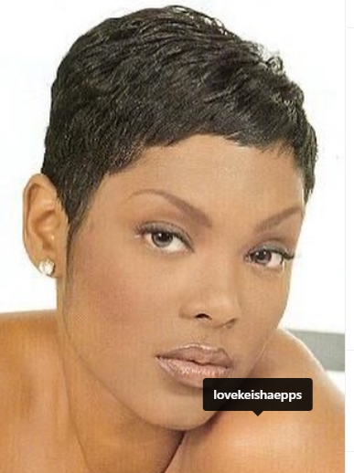 Extremely short pixie cut for black women