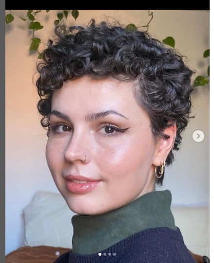 Curly Pixie Cut Low Maintenance