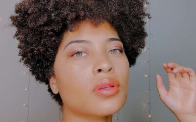 Thick tapered hairstyle