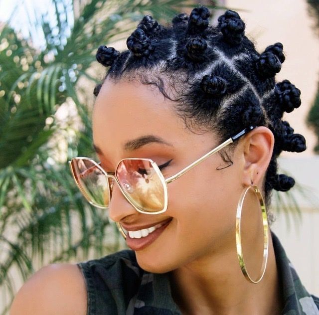 Bantu Knot Updo