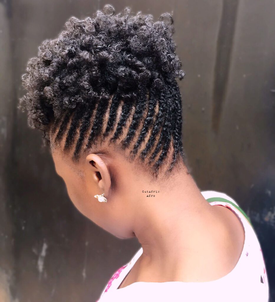 Tapered updo